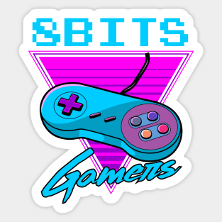 8 Bits Gamers Sticker